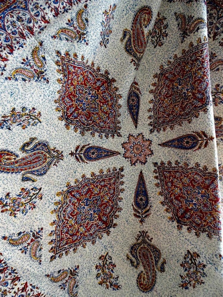 Persian Kalamkari Printed Wall Hanging, Late 19th Century-photo-6