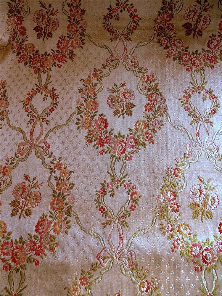 Louis XVI Style Silk Curtains * First Pair-photo-3