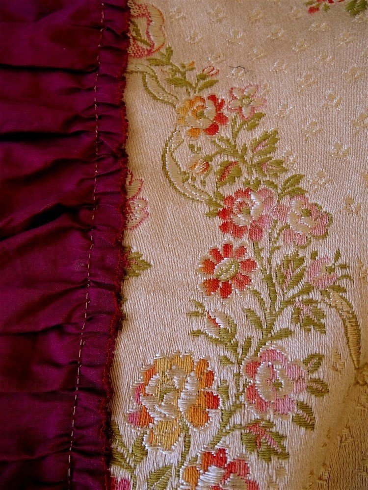 Louis XVI Style Silk Curtains * First Pair-photo-3