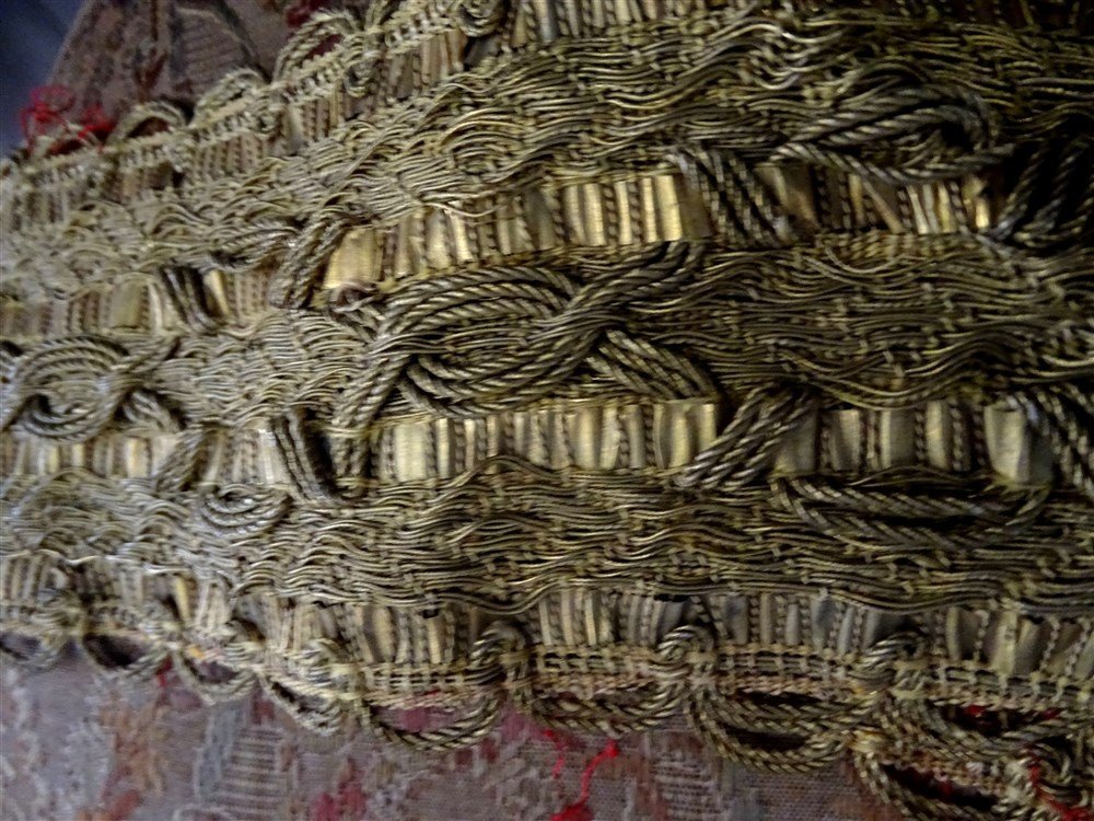 17th Century Italian Trimmings Metallic Gold Braid-photo-4