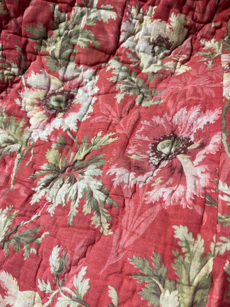 Jeté De Lit Ancien  En Tissu Matelassé Couverture Piquée-photo-1