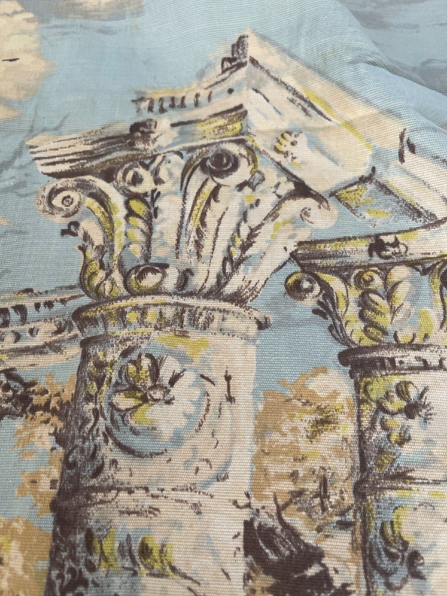 Lovely Fabric Print "acropolis" Architectural Elements-photo-2