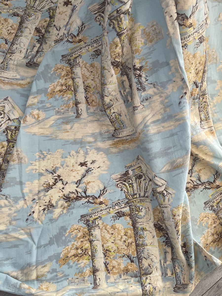 Lovely Fabric Print "acropolis" Architectural Elements-photo-4