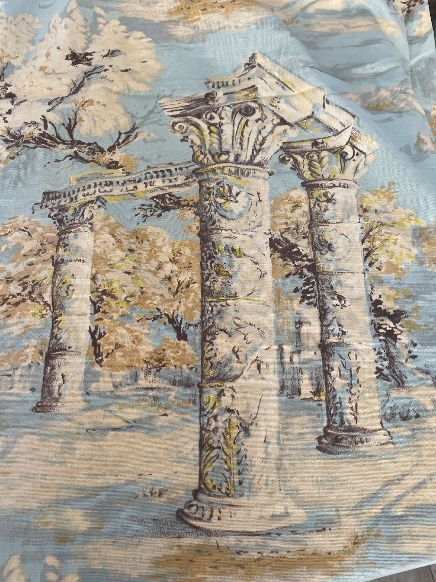 Lovely Fabric Print "acropolis" Architectural Elements-photo-8