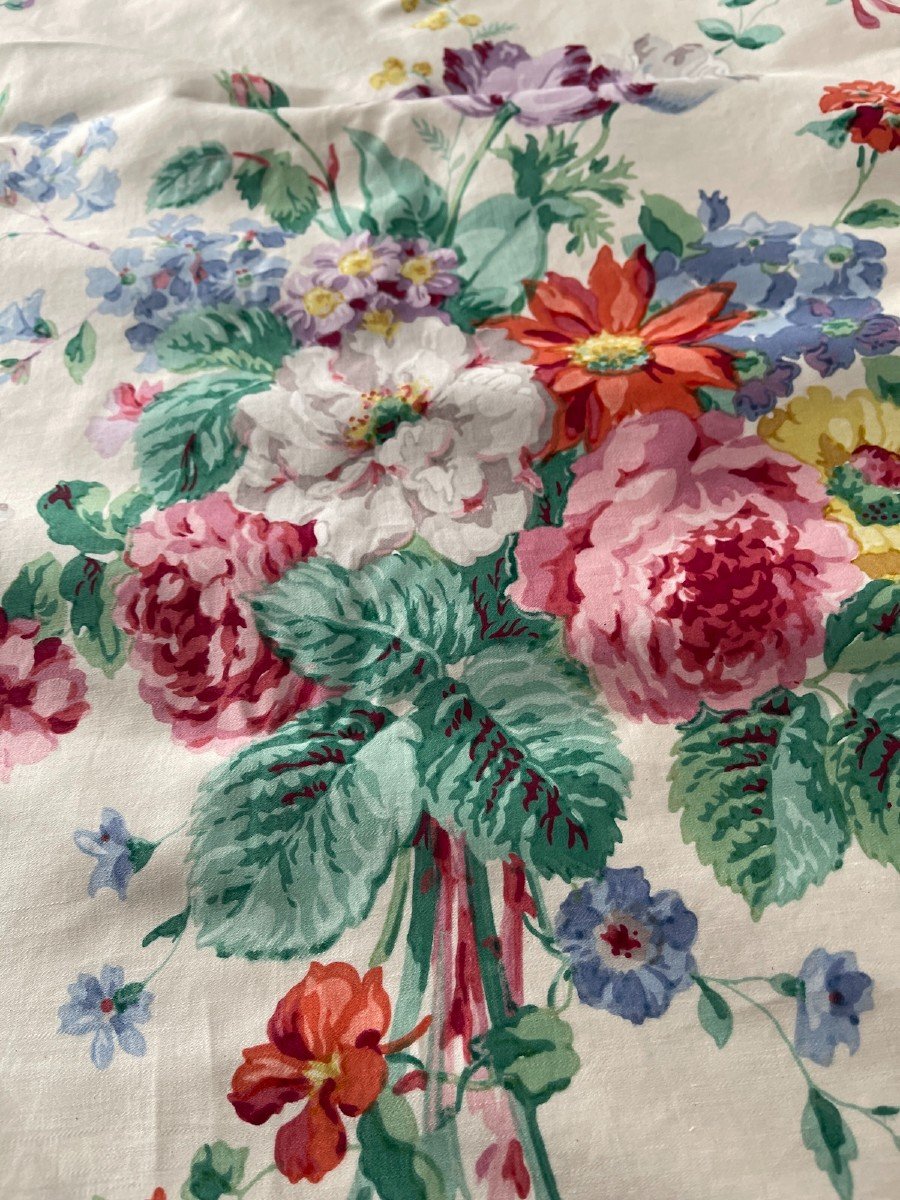 English Fabric Footage Sanderson  Vintage Chintz And Floral Decor-photo-2