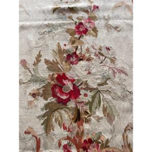 No. 2, Aubusson Tapestry From A Suite Of 3.... 19th Century Floral Decor Arabesques