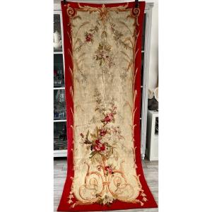 No. 3. Aubusson Tapestry From A Suite Of 3 .... 19th Century Floral Decor Arabesques