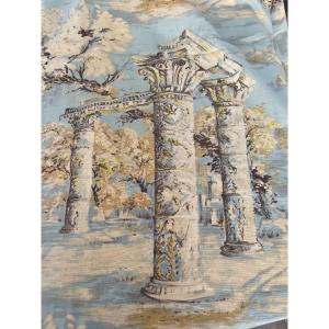 Lovely Fabric Print "acropolis" Architectural Elements