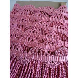 Passementerie Lyonnaise Old Yard Of Braid With Fringes In Silk