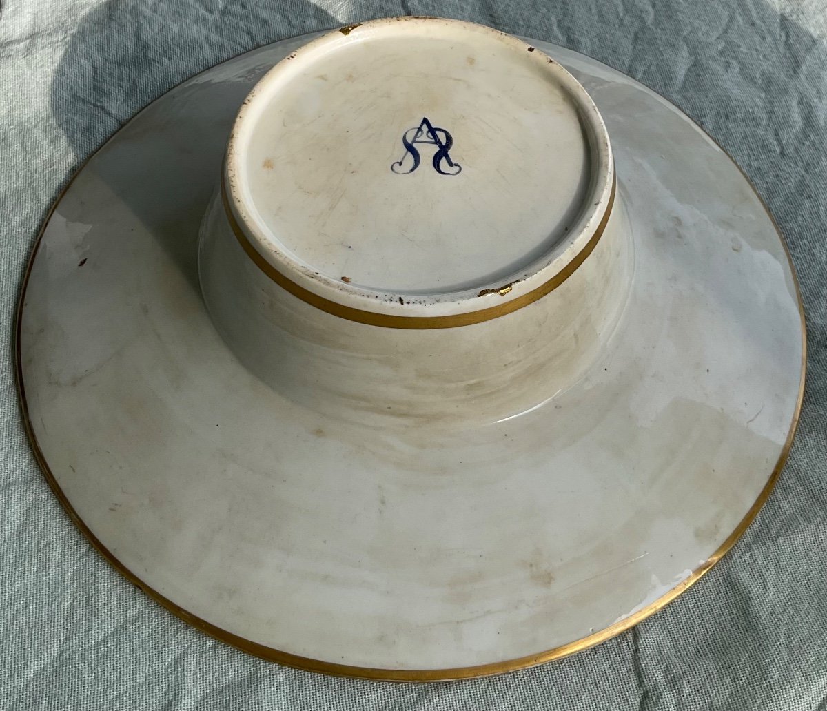 Sevres Porcelain Large Cup With Lid And Deep Saucer,xix Century-photo-5