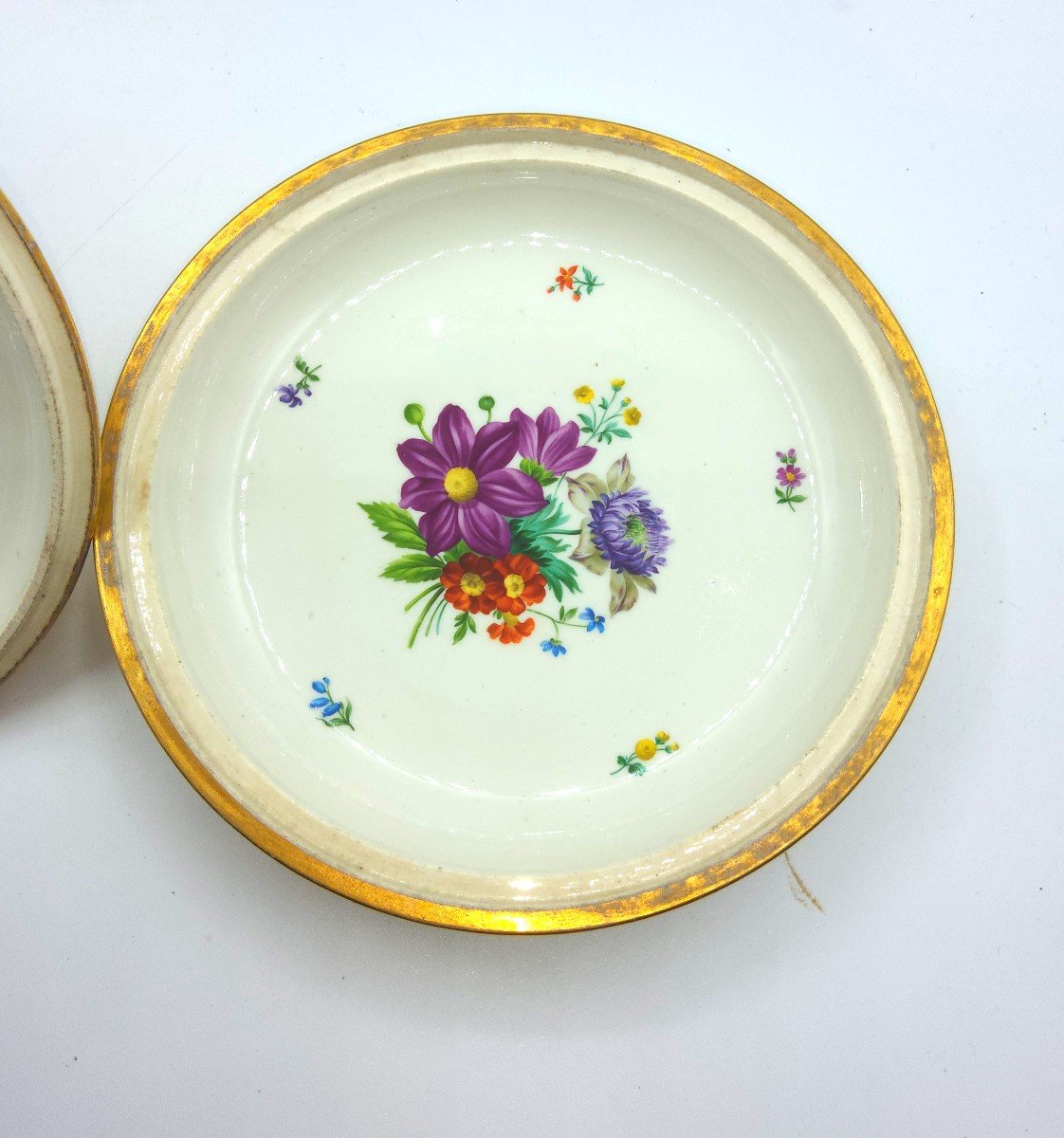 Covered Tombak Of 19th Century Vienna Porcelain, Sahan For The Turkish Market. Perfect.-photo-6