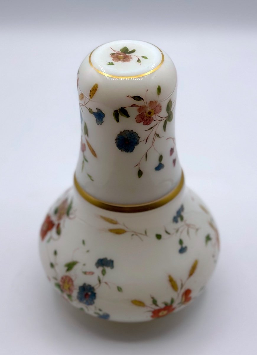 Antique Opaline Glass Dressing Table Set,jug With A Cup-photo-1