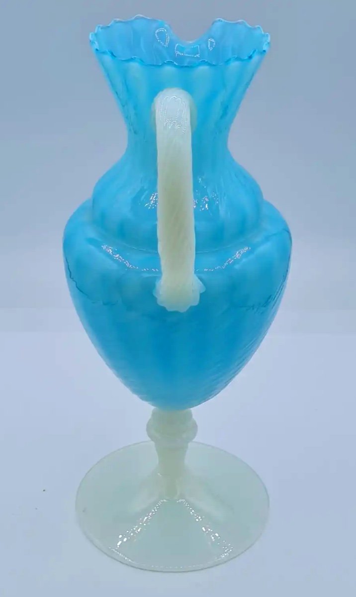 Antique Murano Opaline Glass Ewer -photo-2