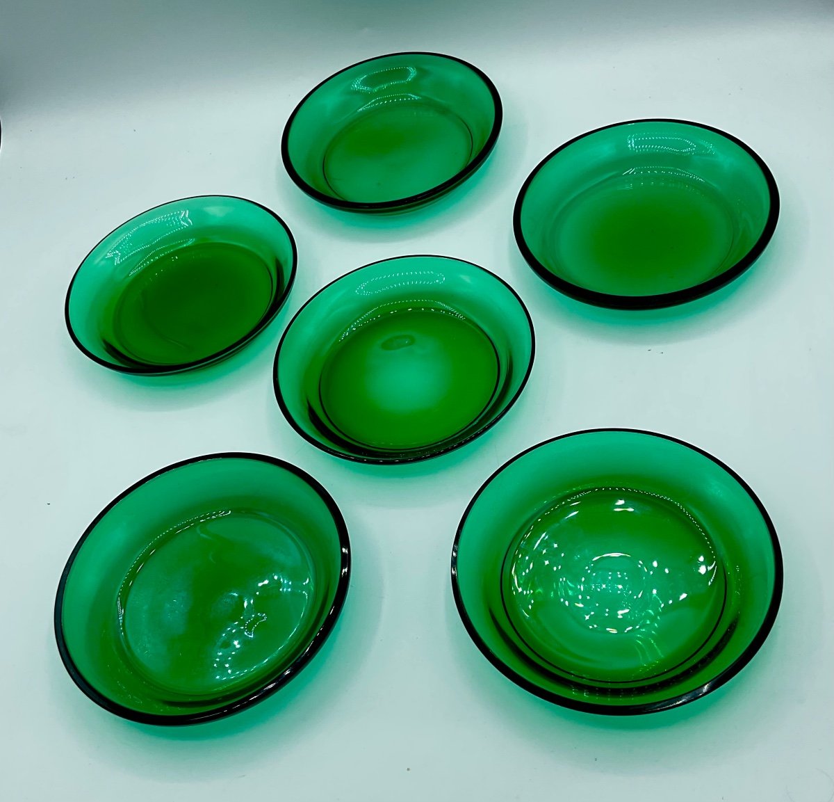 Wonderful Set Of 6 Murano Glass Plates,14cm. Perfect-photo-5