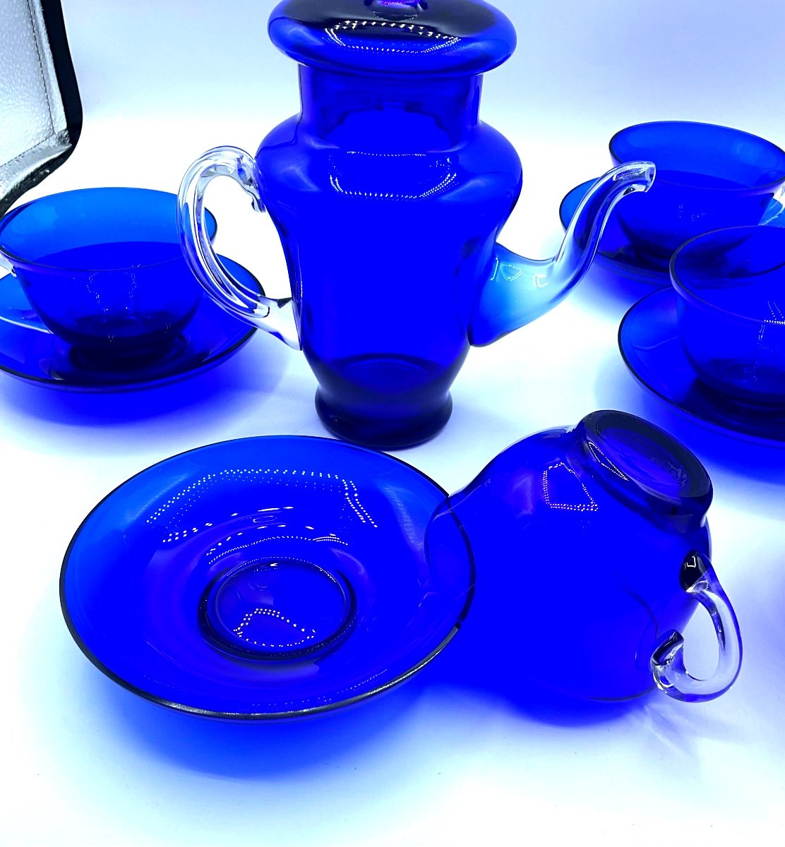 Murano Glass Tea Set For 4 Person-photo-6