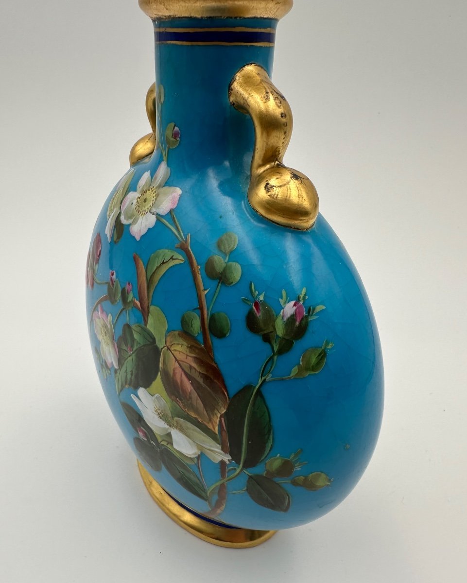 Vase En Forme De Flacon De Lune De Christopher Dresser, Vers 1870,pour Minton-photo-3