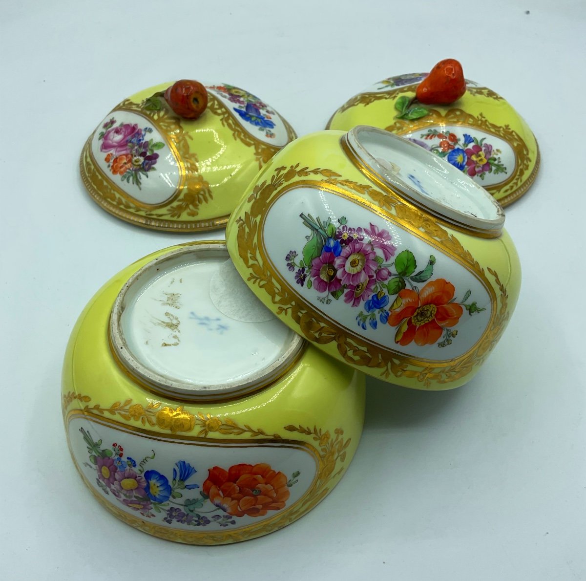 Pair Of Meissen Marcolini Porcelain Bonbonnière Made For Ottoman Market.-photo-4