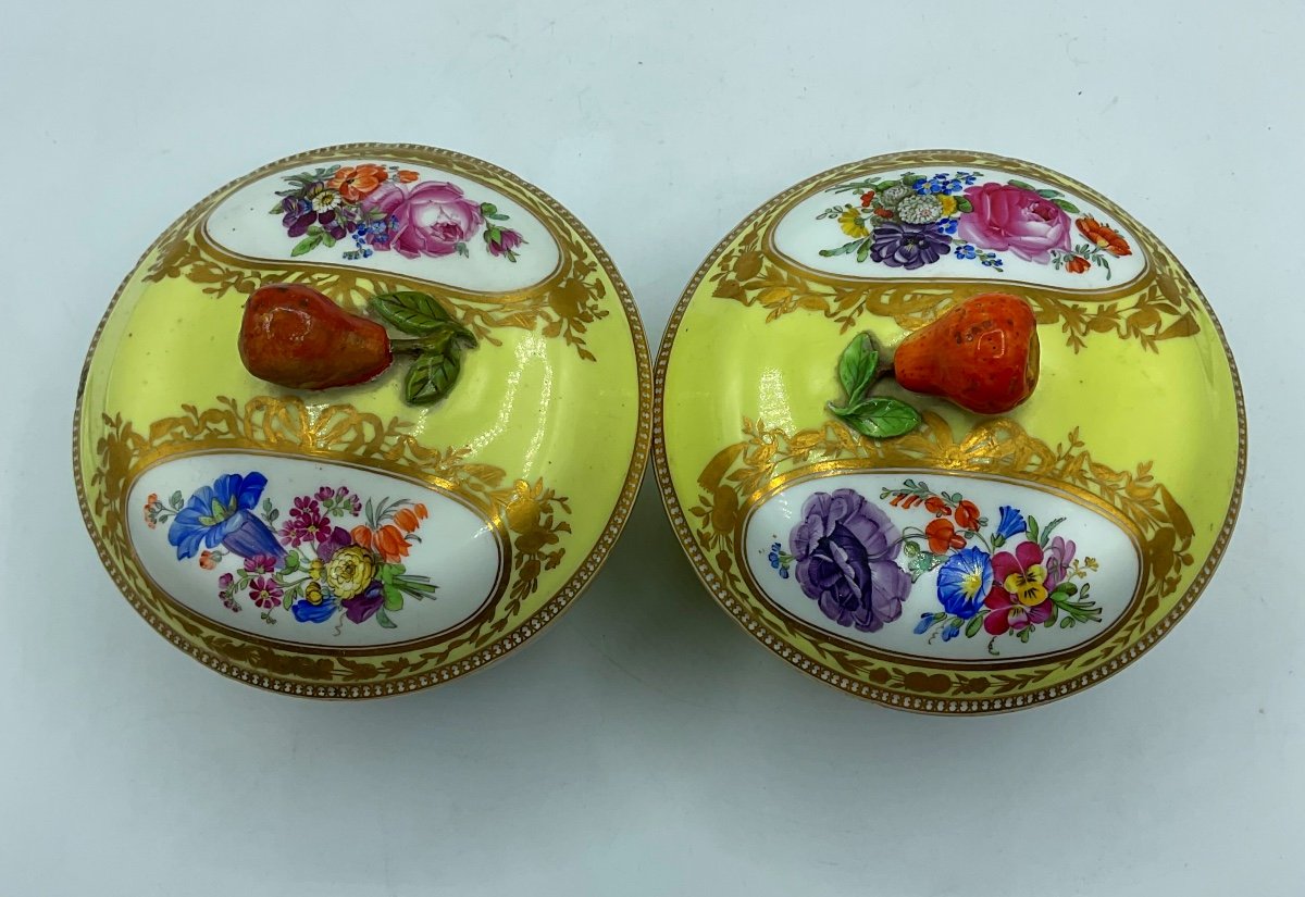 Pair Of Meissen Marcolini Porcelain Bonbonnière Made For Ottoman Market.-photo-1