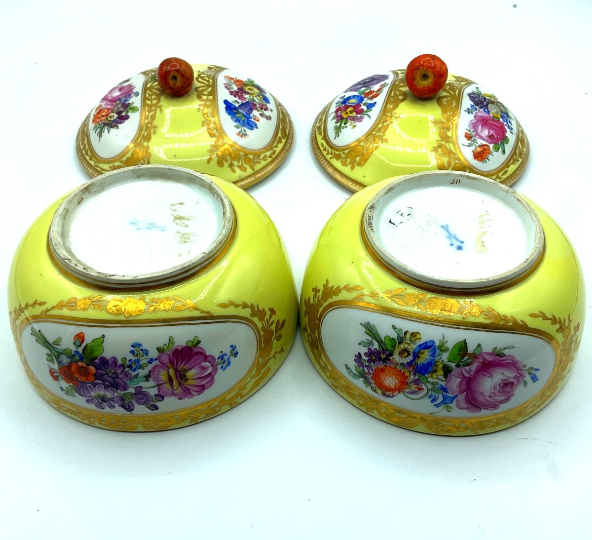 Pair Of Meissen Marcolini Porcelain Bonbonnière Made For Ottoman Market.-photo-4