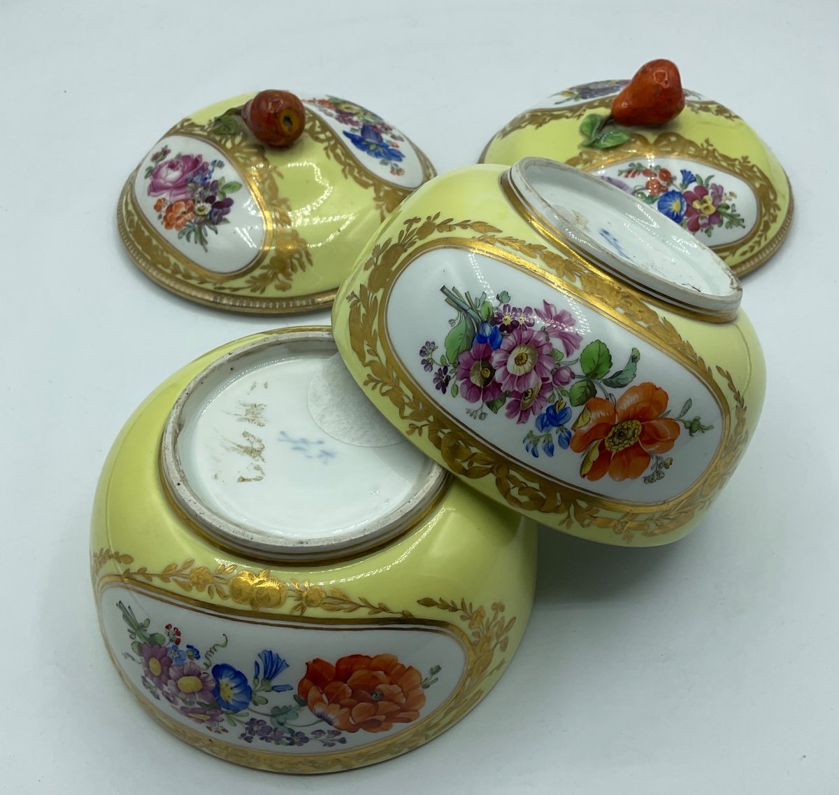 Pair Of Meissen Marcolini Porcelain Bonbonnière Made For Ottoman Market.-photo-5