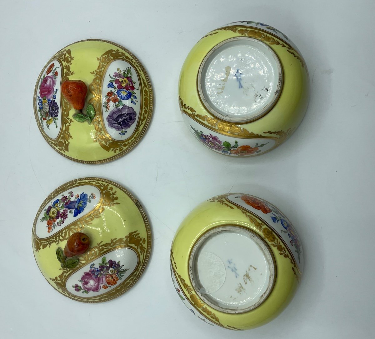 Pair Of Meissen Marcolini Porcelain Bonbonnière Made For Ottoman Market.-photo-6