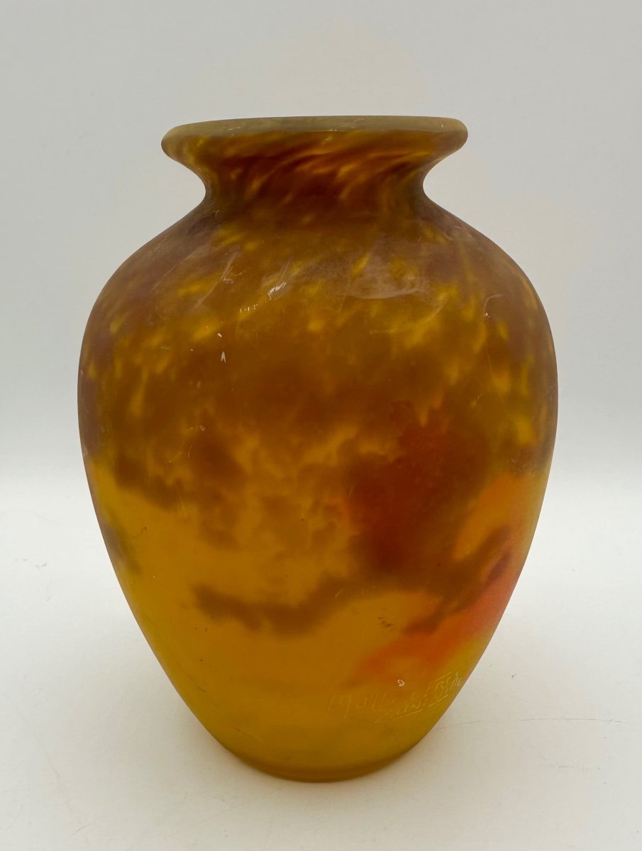 Muller Frères, Lunéville, Vase Signed