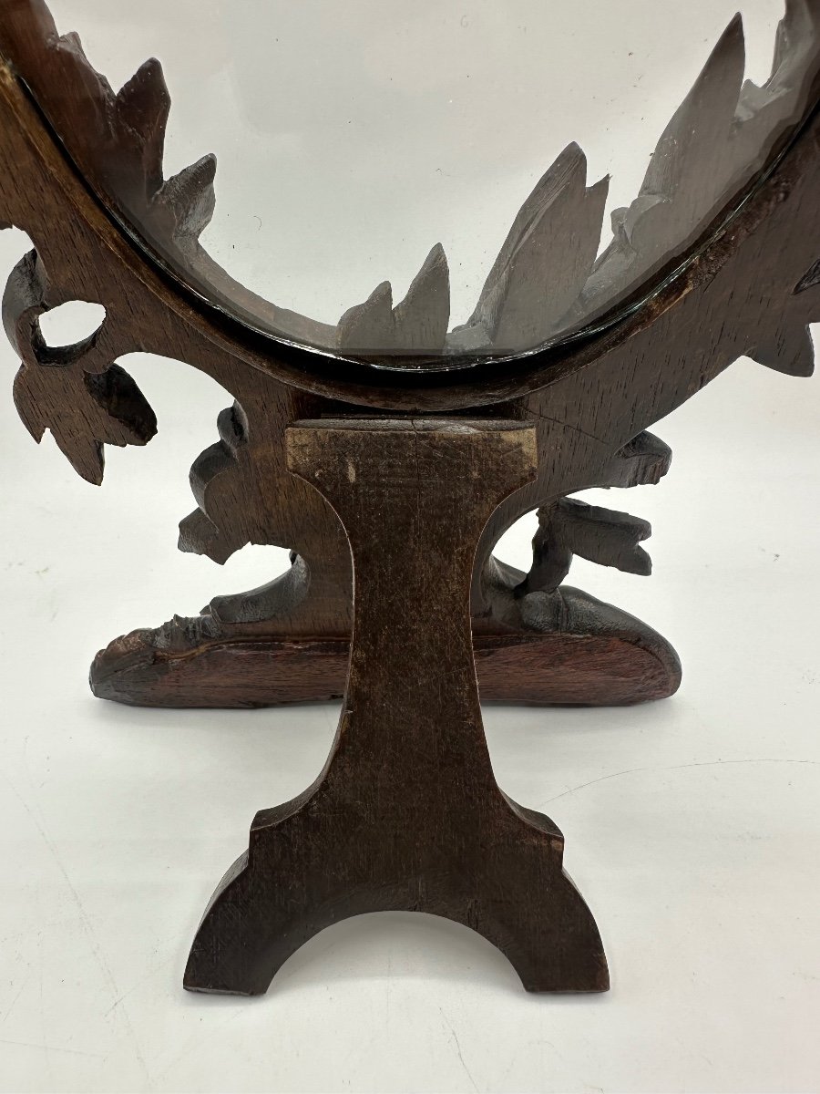 Magnificent Antique Black Forest Photo Frame,( Mirror?), Hand Carved. Perfect Condition -photo-1