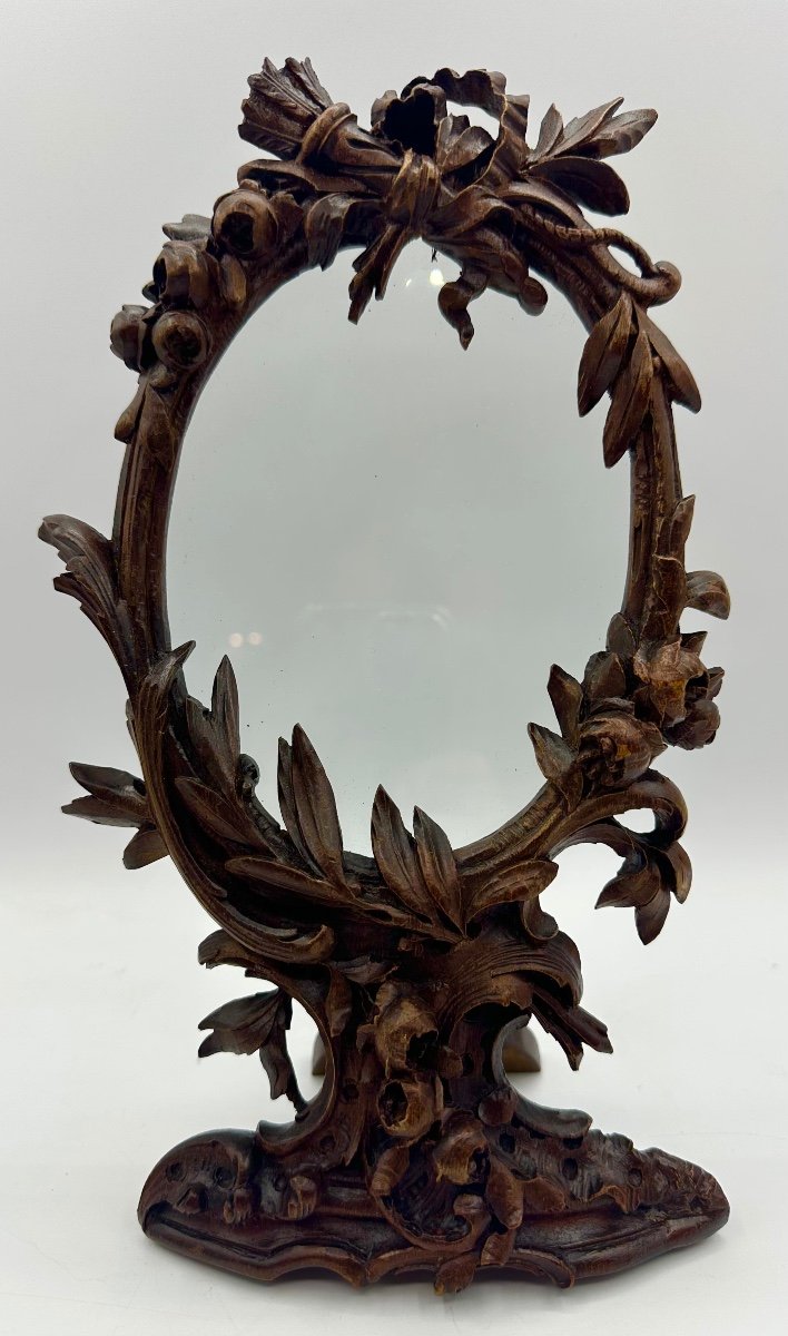 Magnificent Antique Black Forest Photo Frame,( Mirror?), Hand Carved. Perfect Condition 