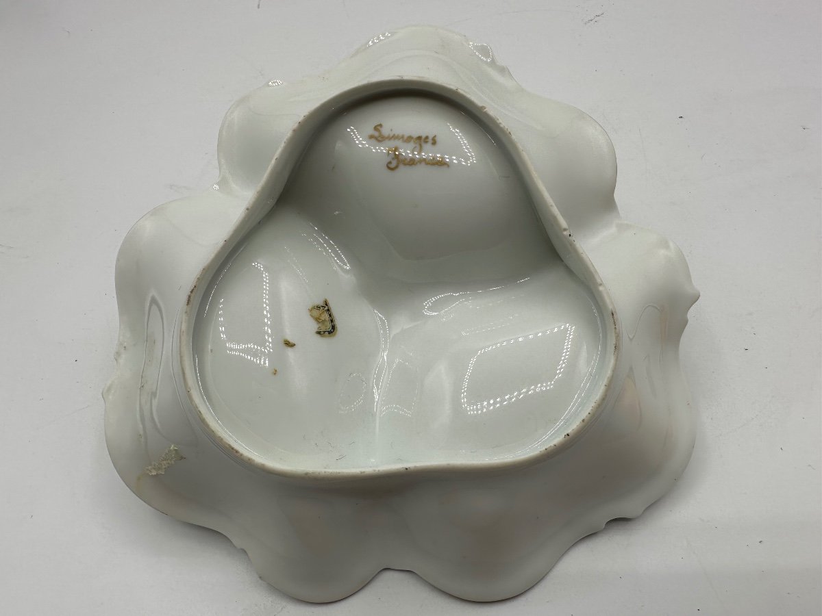 Limoges Porcelain Triple Dish Centrepiece -photo-3