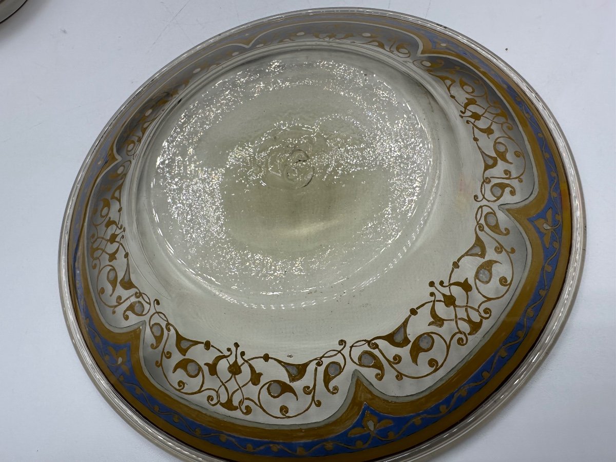 Ensemble De Verres Lobmeyr Antique Exclusif Fabriqué Pour Le Marché Du Moyen-orient.-photo-3