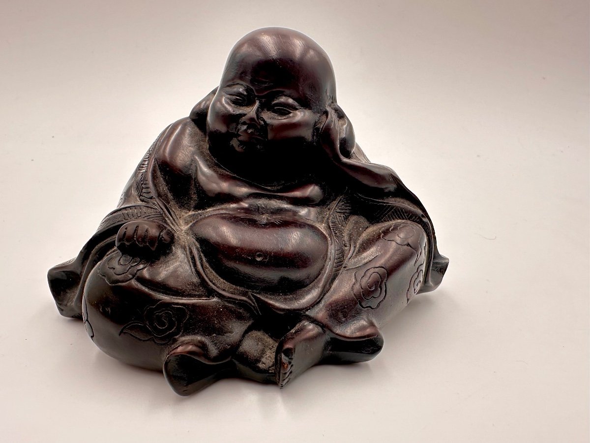 Extremely Rare Figure Of Buddha Carved With Unusual Erotic Scene.-photo-1