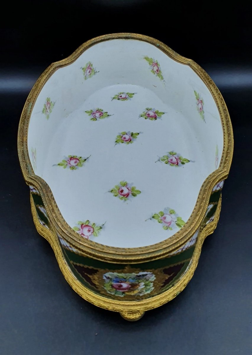 Centre De Table En Porcelaine De Sevres,tres Grand-photo-2