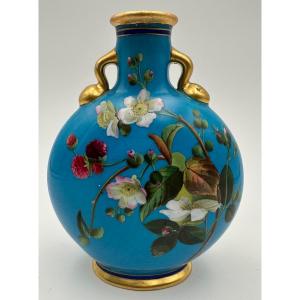 Vase En Forme De Flacon De Lune De Christopher Dresser, Vers 1870,pour Minton