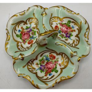 Limoges Plat Triple Face En Porcelaine Limoges