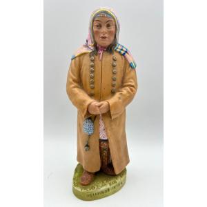 Statuette « Obdorsky Ostyak » (série « Peuples De Russie »), Porcelaine, Biscuit, Gardner