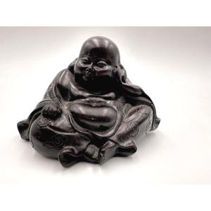 Extremely Rare Figure Of Buddha Carved With Unusual Erotic Scene.