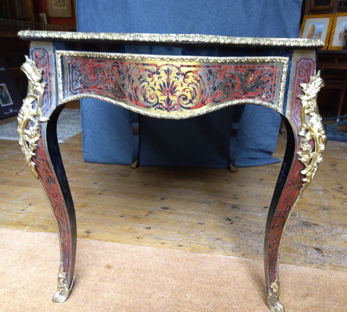 Middle Table In Boulle Marquetry Napoleon III -photo-6