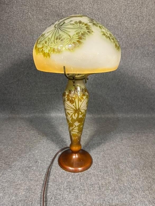 Emile Galle Mushroom Lamp 