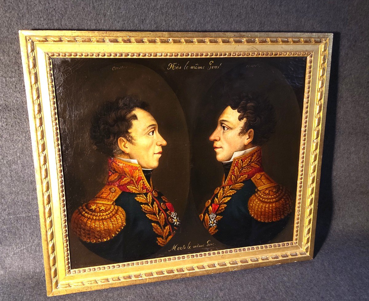 Portrait Of The Faucher Brothers (1760-1815) Also Called The 