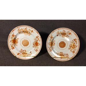 2 Assiettes Compagnie Des Indes XVIII E