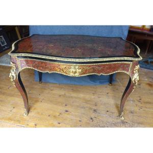 Middle Table In Boulle Marquetry Napoleon III 