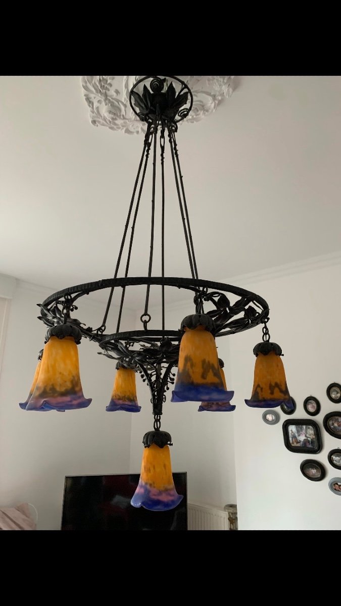 Muller Art Deco Chandelier 