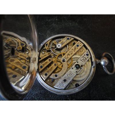 Montre Argent XIX Siècle "BAUTTE à GENEVE" pour le marché asiatique