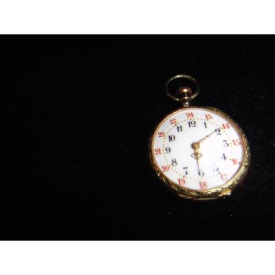 Montre "pendentif" Or Début XX Siècle