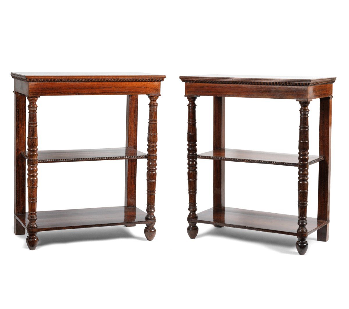 Pair Of Mahogany Consoles By Jacob Delivered For King Louis-philippe At The Château De Neuilly