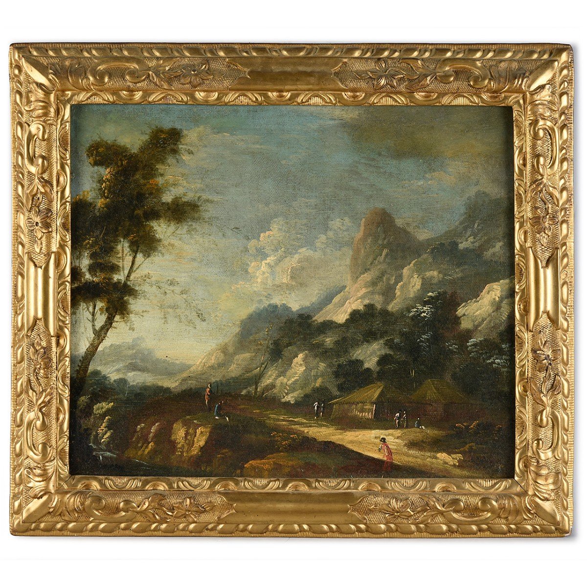 Pair Of Oil On Canvas, Circle Of Marco Ricci (1676-1730), Country Landscapes-photo-3