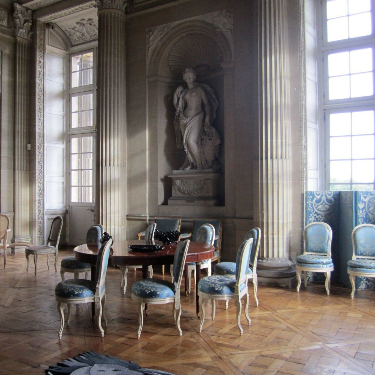 Rare Suite De 2 Fauteuils & 2 Chaises Louis XVI Par Jacob Livrée Au Comte d'Artois à Maisons-photo-2