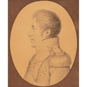 Drawing By François Louis Gounod, Portrait Of Charles-philippe Of France, Comte d'Artois