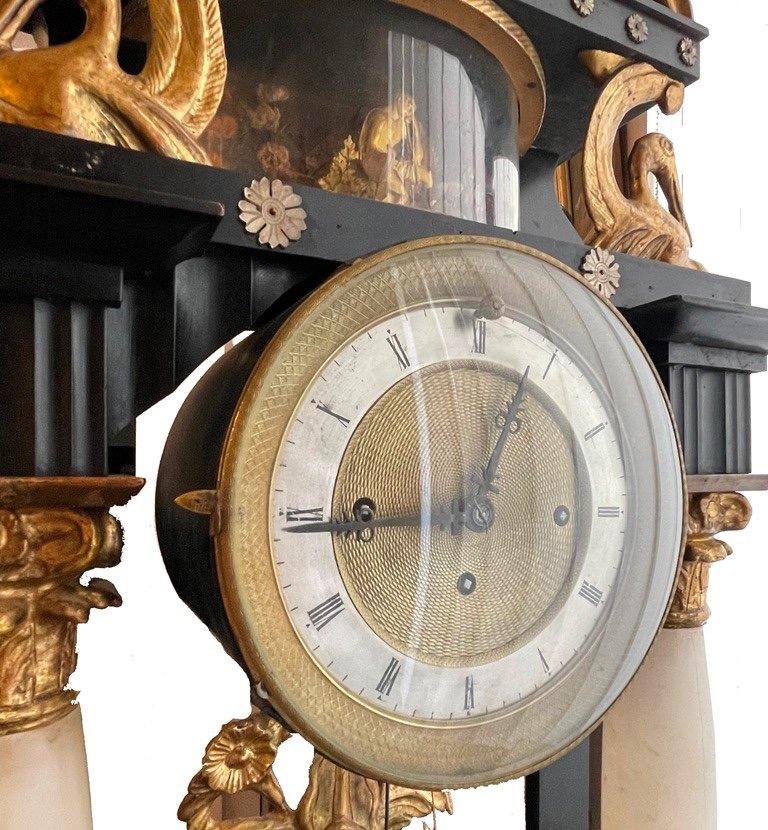 Vienna Portal Clock With Integrated Musical Mechanism Around 1825 Signed With A. Olbrich In Vienna-photo-3