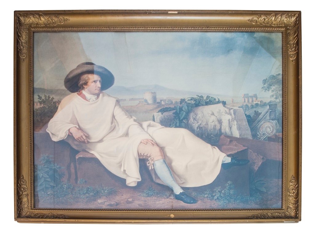 “goethe In The Countryside” Photographic Reproduction Circa 1900.